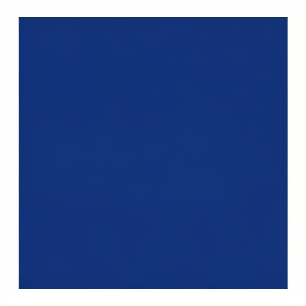 Flat vector illustration of an overhead view of a regulation basketball court in navy blue and white.